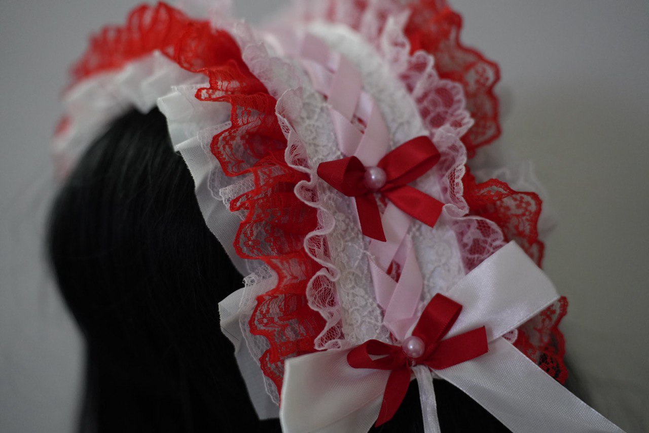 Valentine lolita style headband